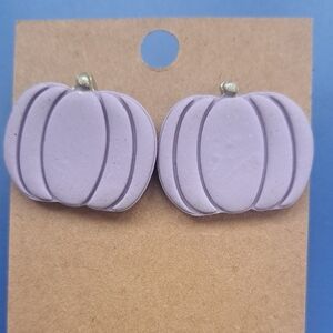 Lilac Pumpkin Stud Earrings - Women Accessories